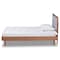 Baxton Studio Seren Mid-Century Light Grey Fabric Upholstered and Walnut Brown Finished Wood Platform Bed-Twin 191-11530-11158-ZORO - alternate 8